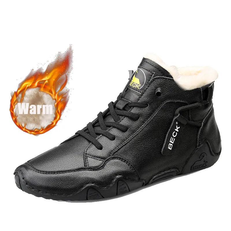 High-top Cowhide Men Boot