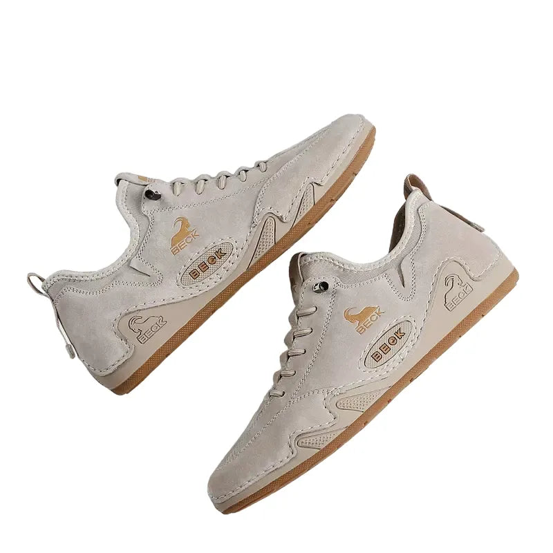 Casual Sneakers Cowhide Soft-soled Men's Shoes