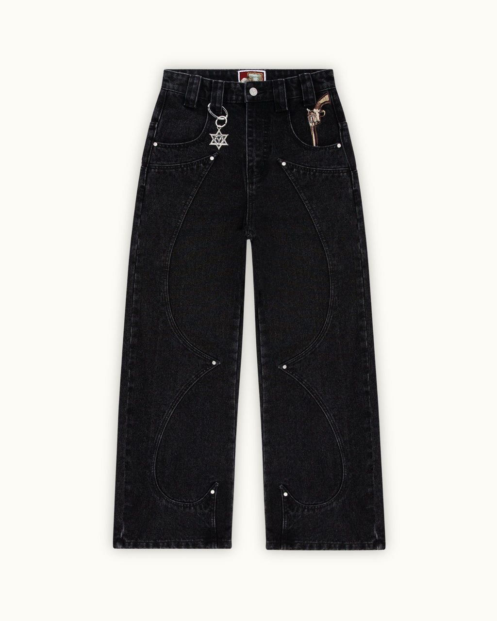 Fast Draw Black Denim（Printed style）