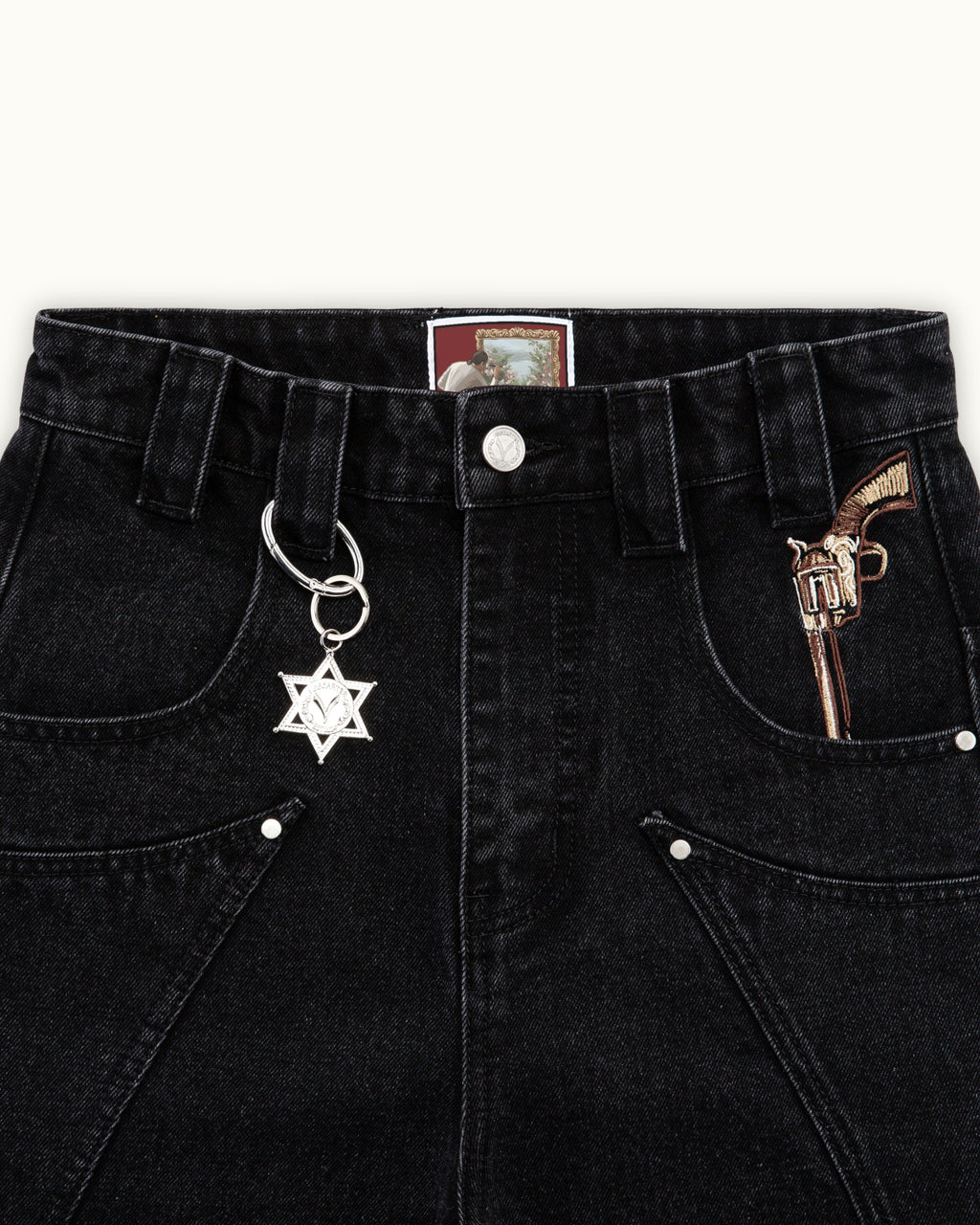 Fast Draw Black Denim（Printed style）