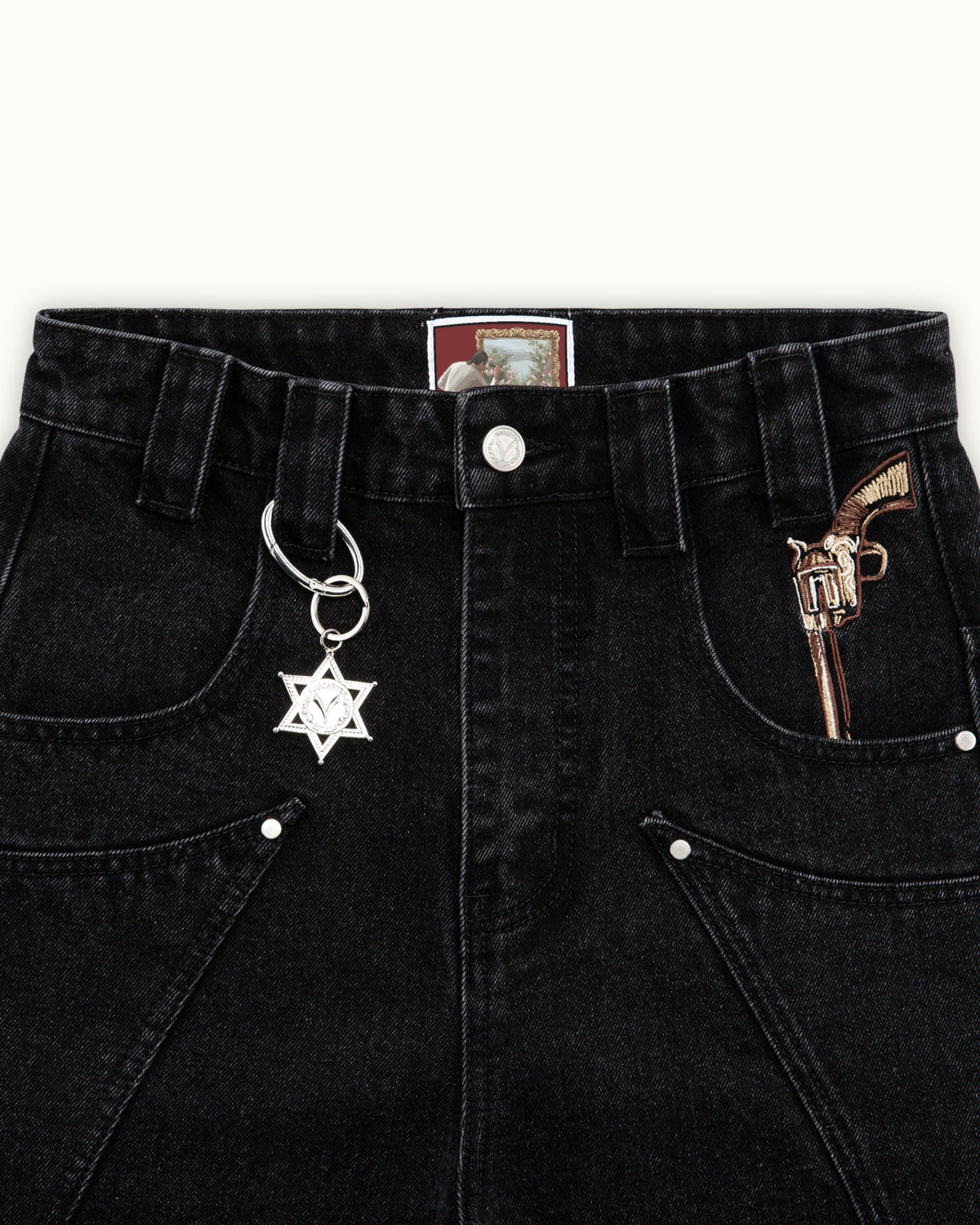 Fast Draw Black Denim（Printed style）