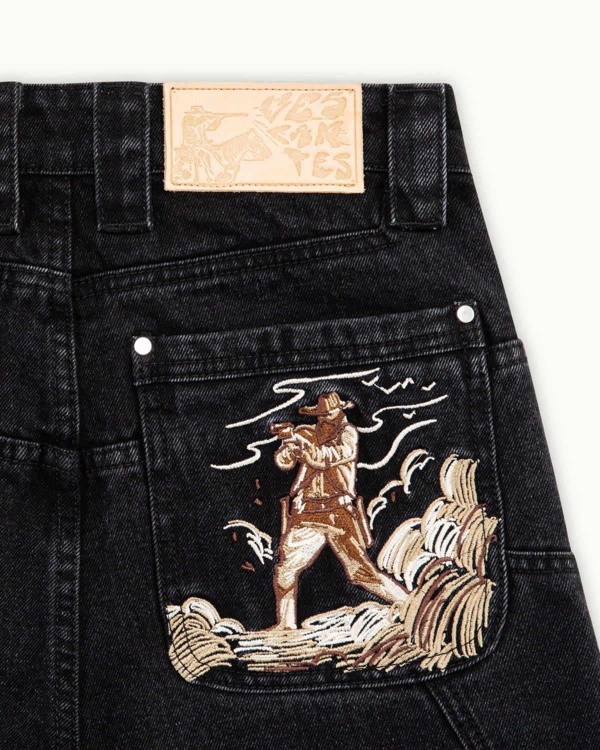 Fast Draw Black Denim（Printed style）