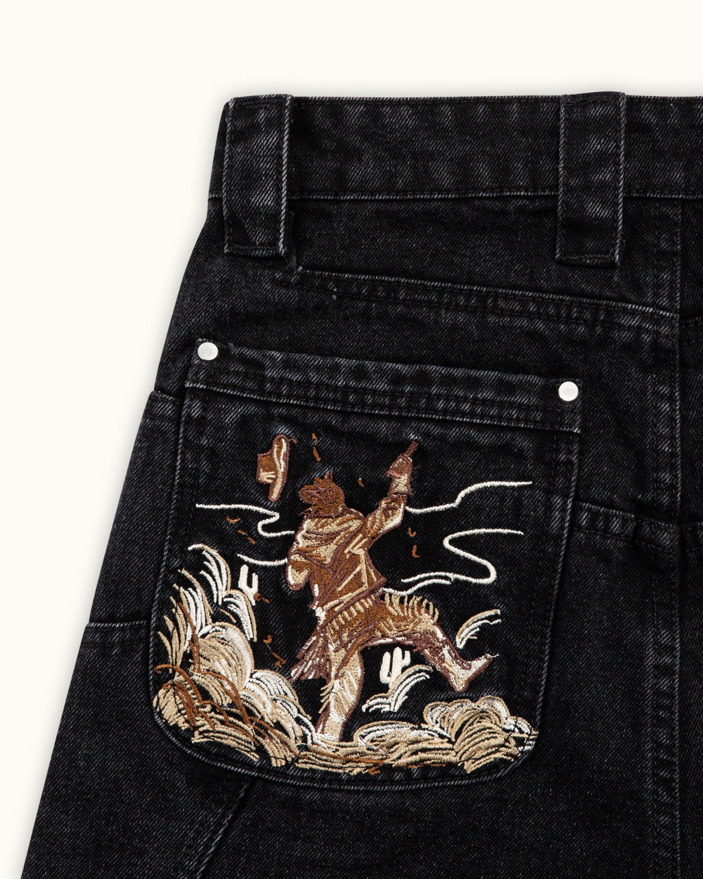 Fast Draw Black Denim（Printed style）