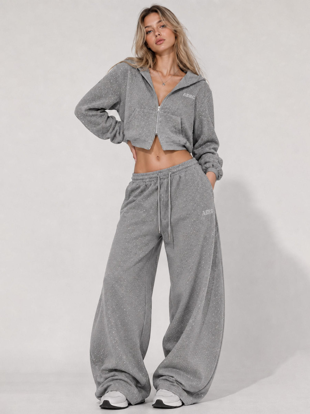 Aelfric Eden Rhinestone Hoodie Sets