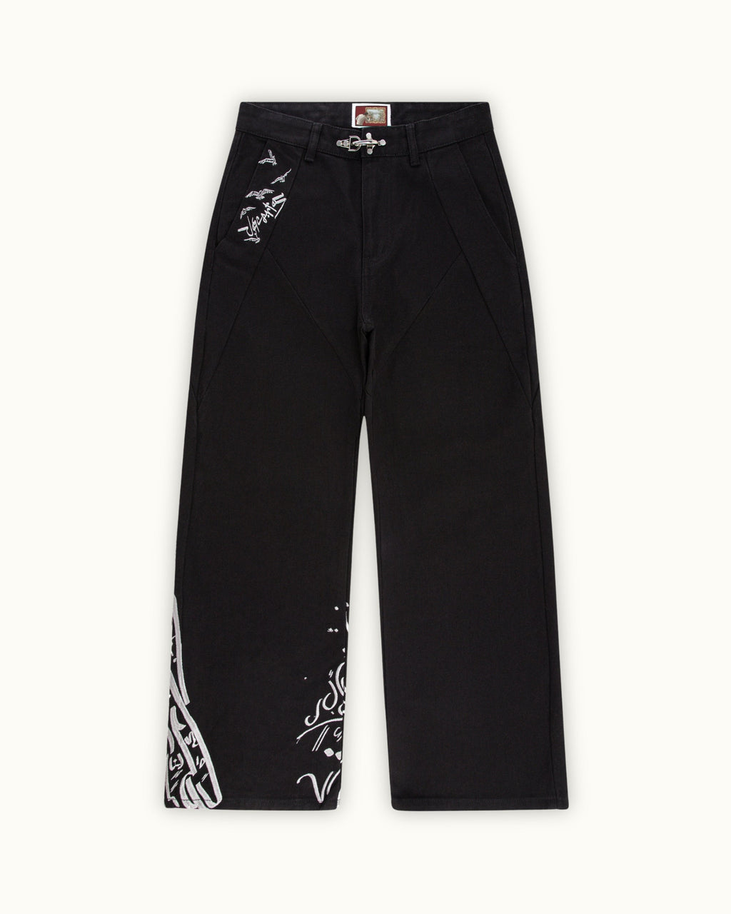 Black Crescent Pants（Printed style）