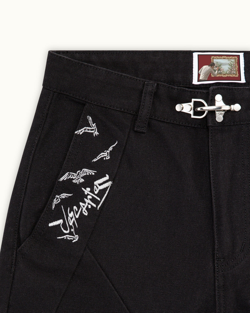 Black Crescent Pants（Printed style）