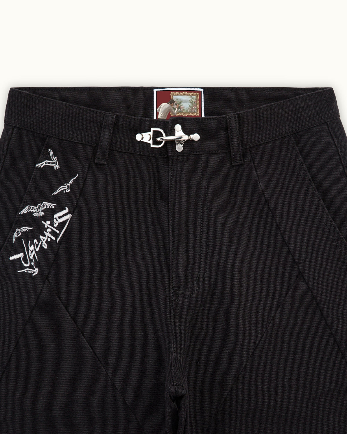 Black Crescent Pants（Printed style）