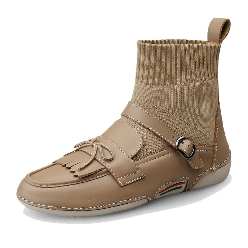 High Top Casual Woolen Sock Women Boots