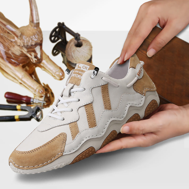 Handmade Leather Thick Sole Casual Outdoor Shoes