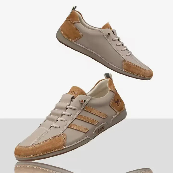 New Genuine Leather Fashionable Men's Casual Travel Shoes