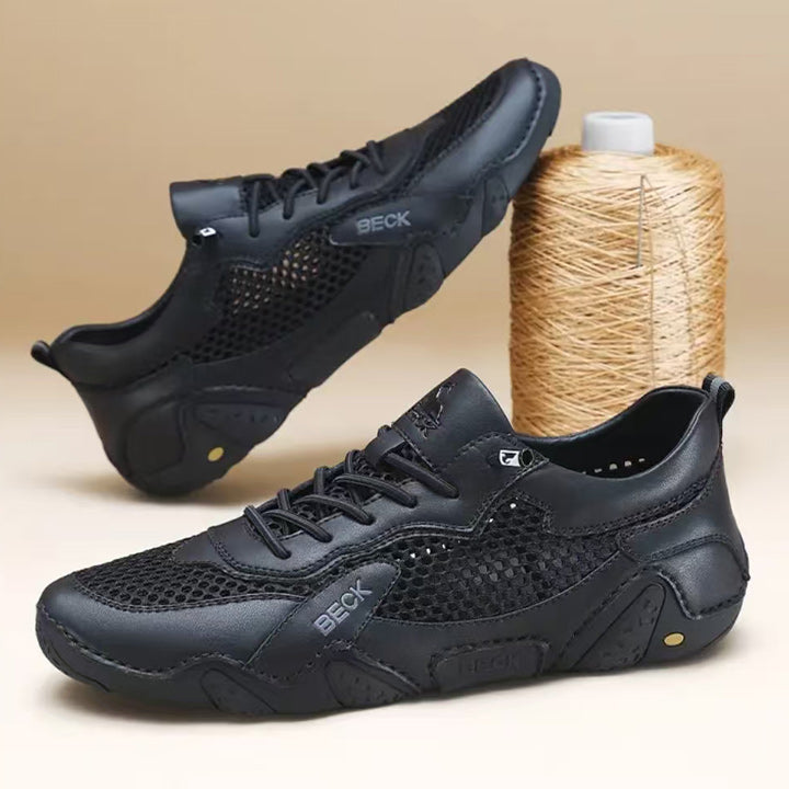 Italy New Arrivals Genuine Leather Breathable Sneakers