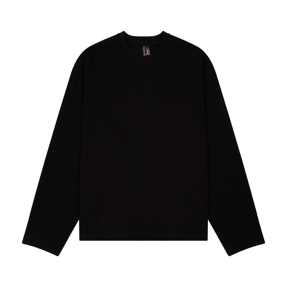 "blossom" waffle Longsleeve black