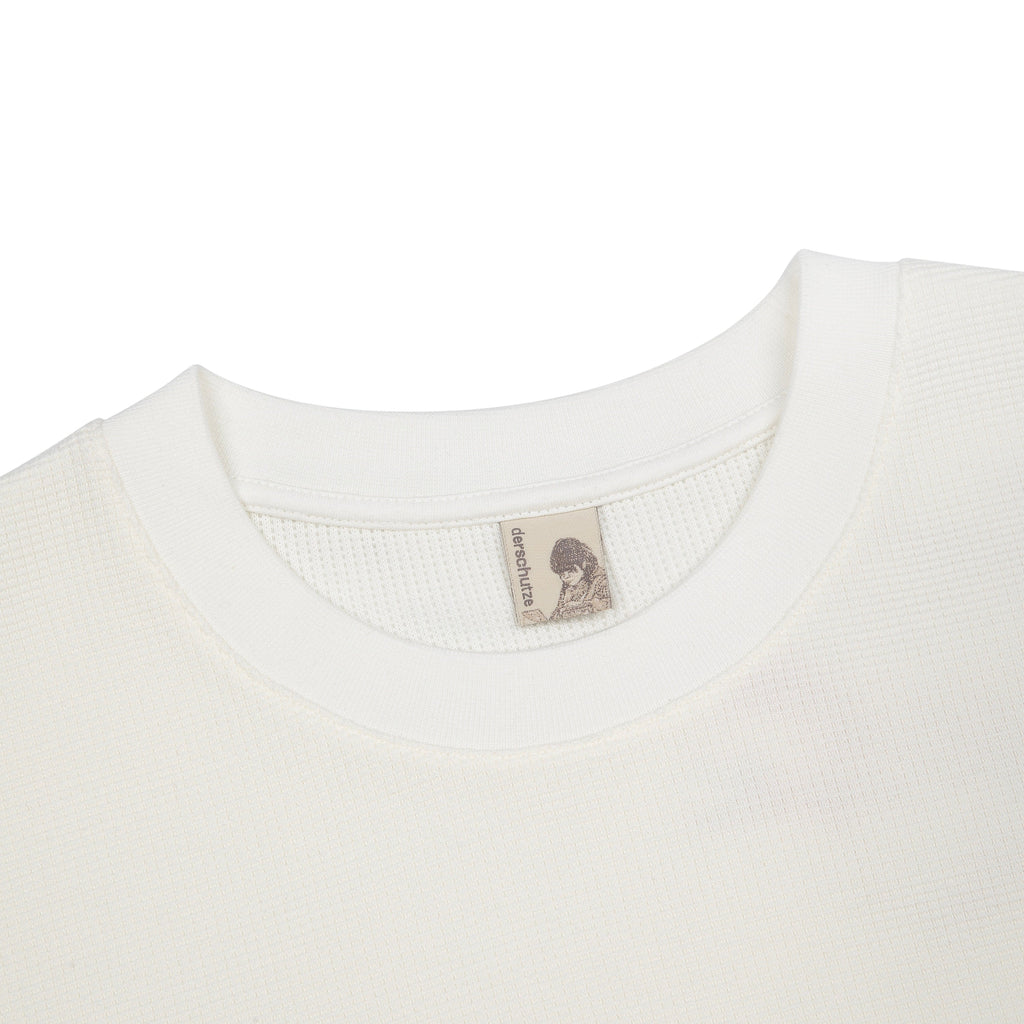 "blossom" waffle Longsleeve off white