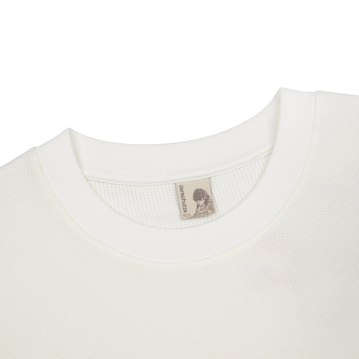 "blossom" waffle Longsleeve off white