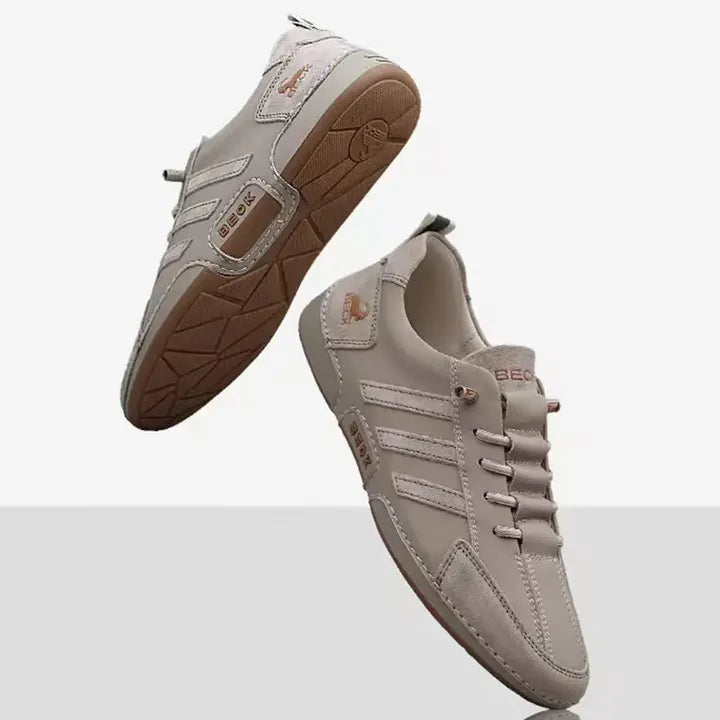 New Genuine Leather Fashionable Men's Casual Travel Shoes