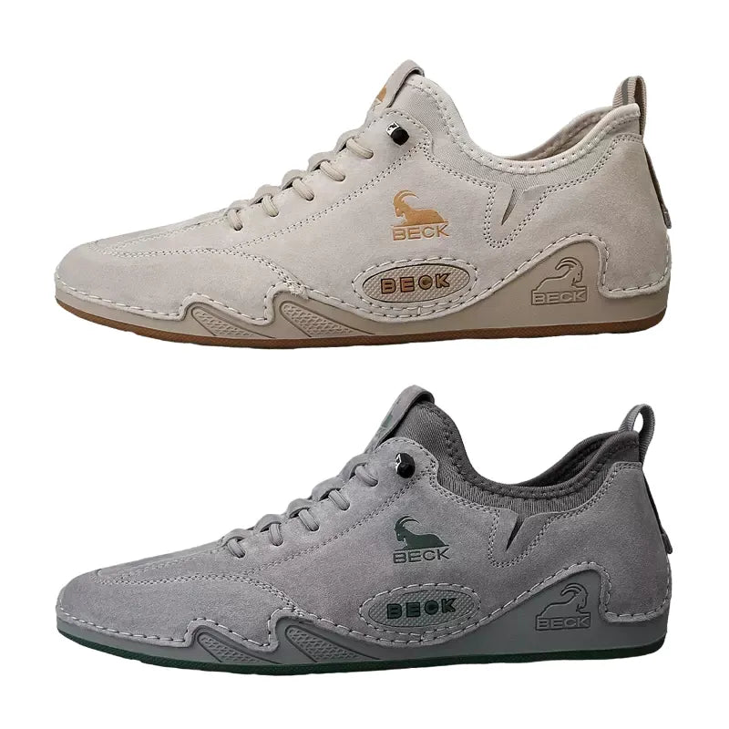 Casual Sneakers Cowhide Soft-soled Men's Shoes