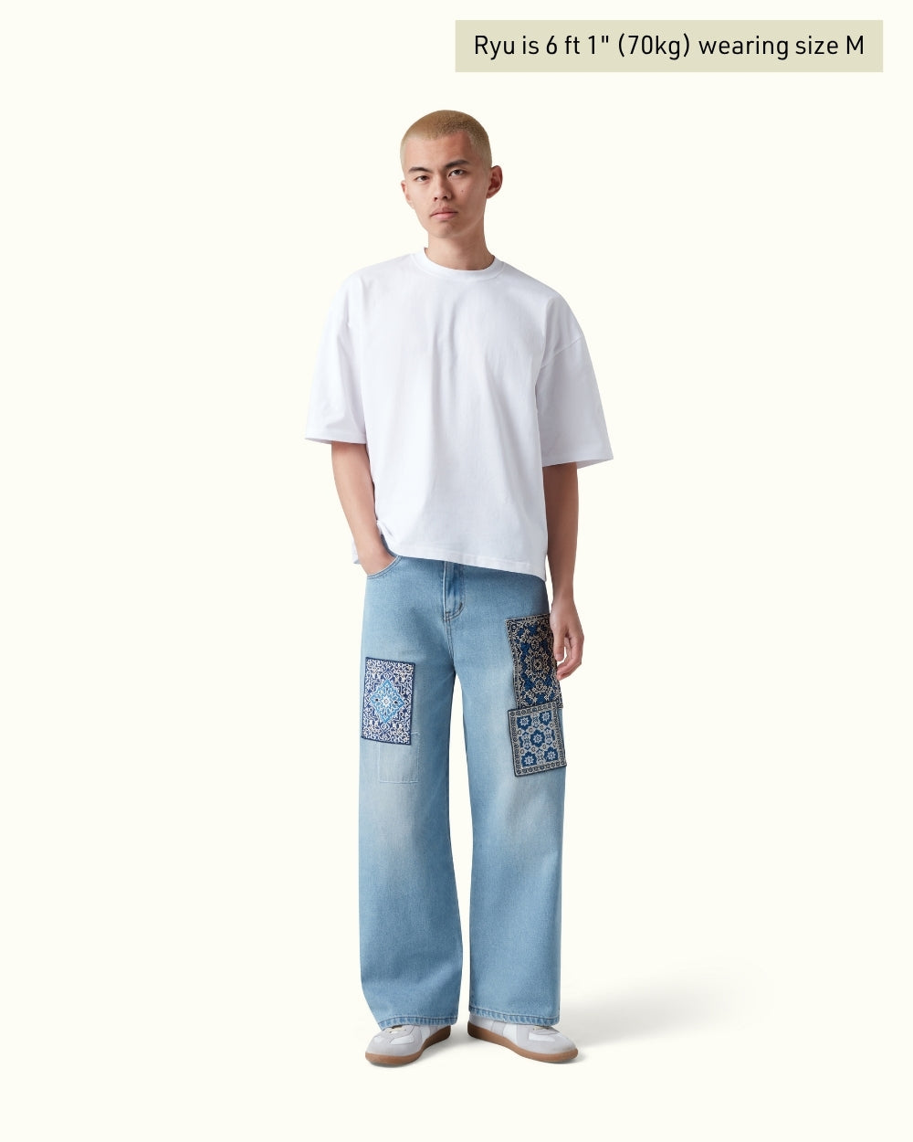 Rug Patchwork Denim（Printed style）