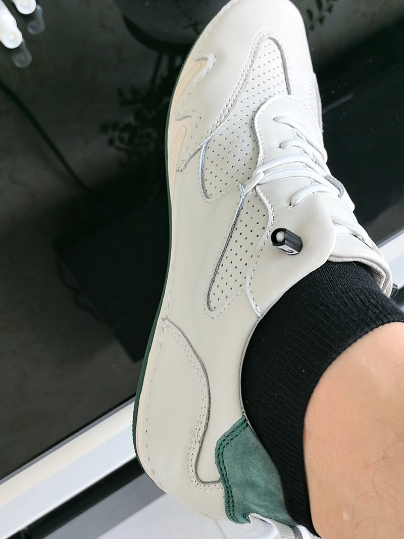 Hollow Cowhide Sneakers