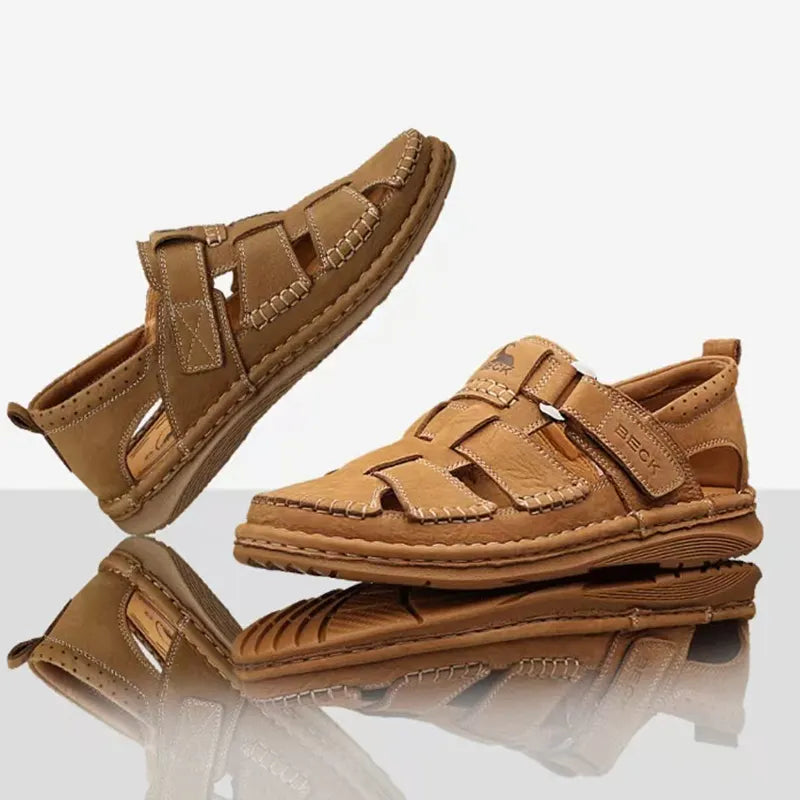 Cowhide Breathable Beach Shoes Casual Sandals