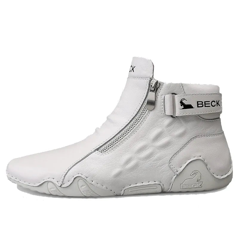 Alligator Leather High-top Casual Shoes