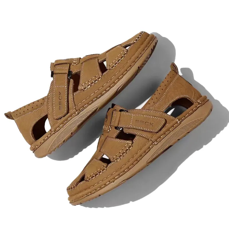 Cowhide Breathable Beach Shoes Casual Sandals