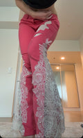 Lace jeans