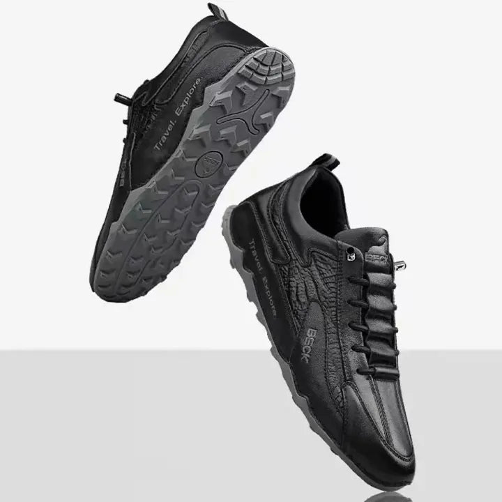Cowhide Comfortable Breathable Trendy Versatile Sneakers