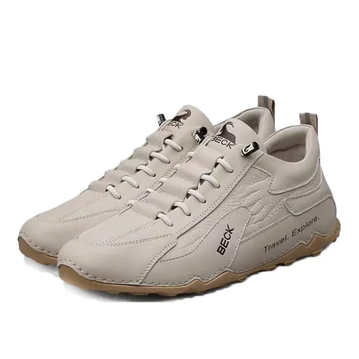 Cowhide Comfortable Breathable Trendy Versatile Sneakers