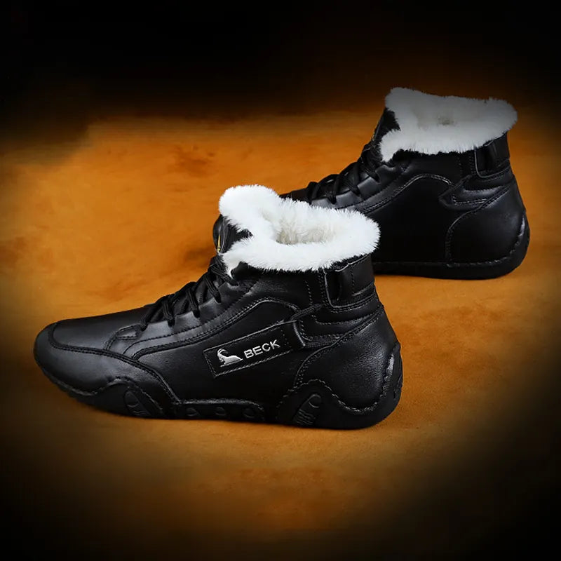 High-top Cowhide Men Boot