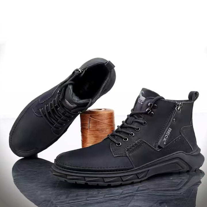 Leather Shoes Italy Casual Martin Boots