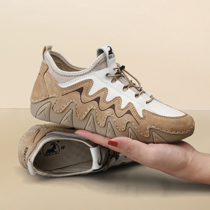 Handmade Patchwork Color Casual Sneakers