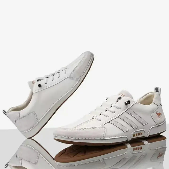 New Genuine Leather Fashionable Men's Casual Travel Shoes