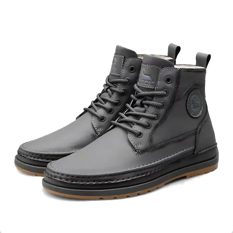 Cowhide Fashion Versatile Martin Boots