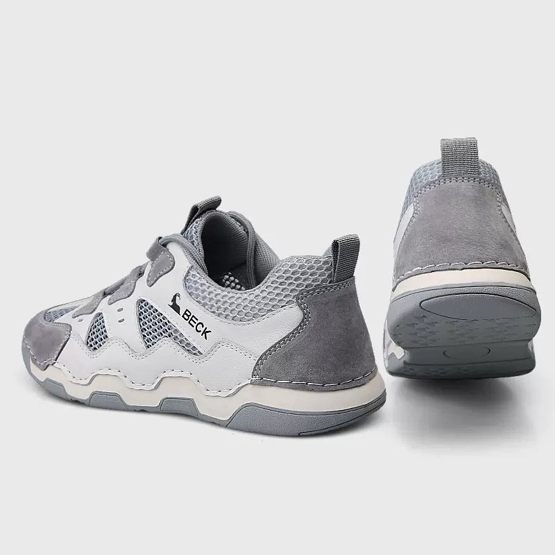 Cowhide Mesh Shoes Summer Breathable Sneakers