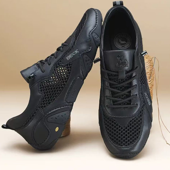 Italy New Arrivals Genuine Leather Breathable Sneakers