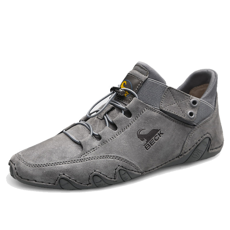 Handmade Elastic Rope Leather Shoes