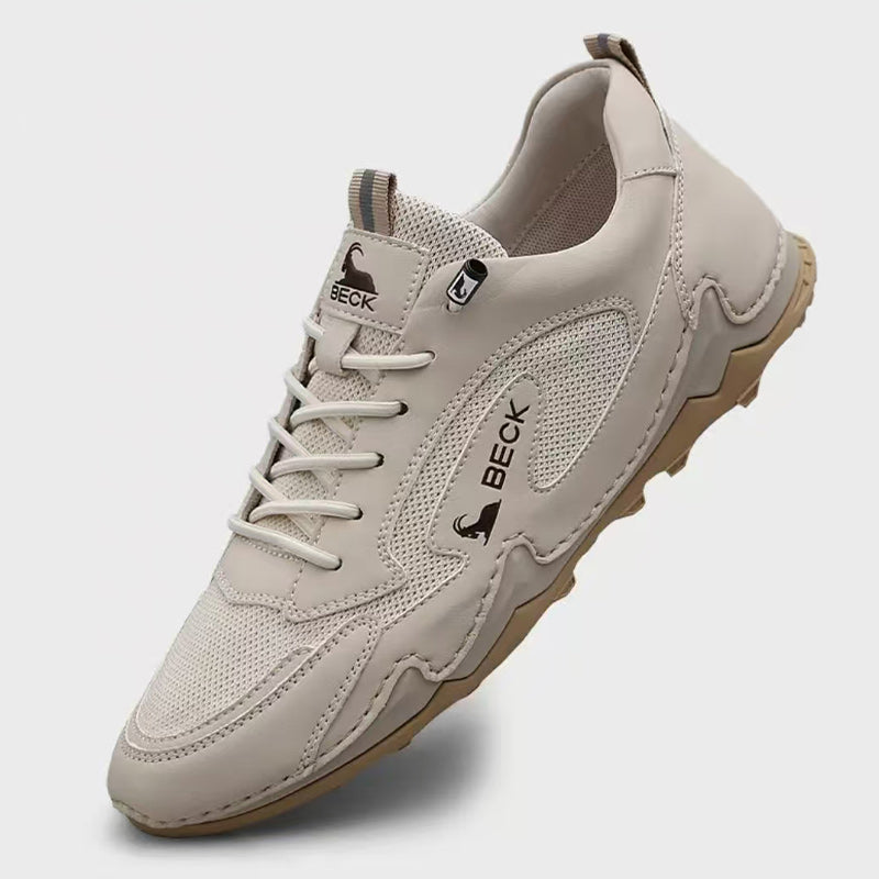 Non-slip Lightweight Cowhide Breathable Casual Leather Shoes