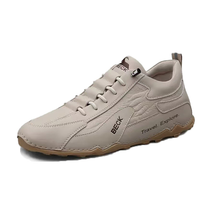 Cowhide Comfortable Breathable Trendy Versatile Sneakers