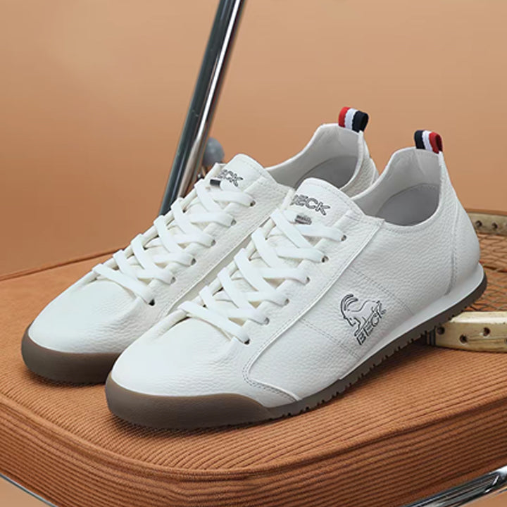 New Arrivals Fashion Cowhide Pure Leather Sports Casual Shoes