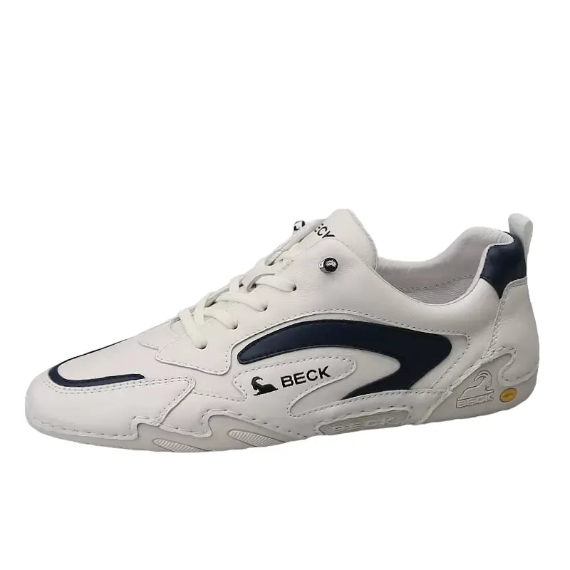 Handmade Casual Skate Shoes Mesh And Leather Two Styles
