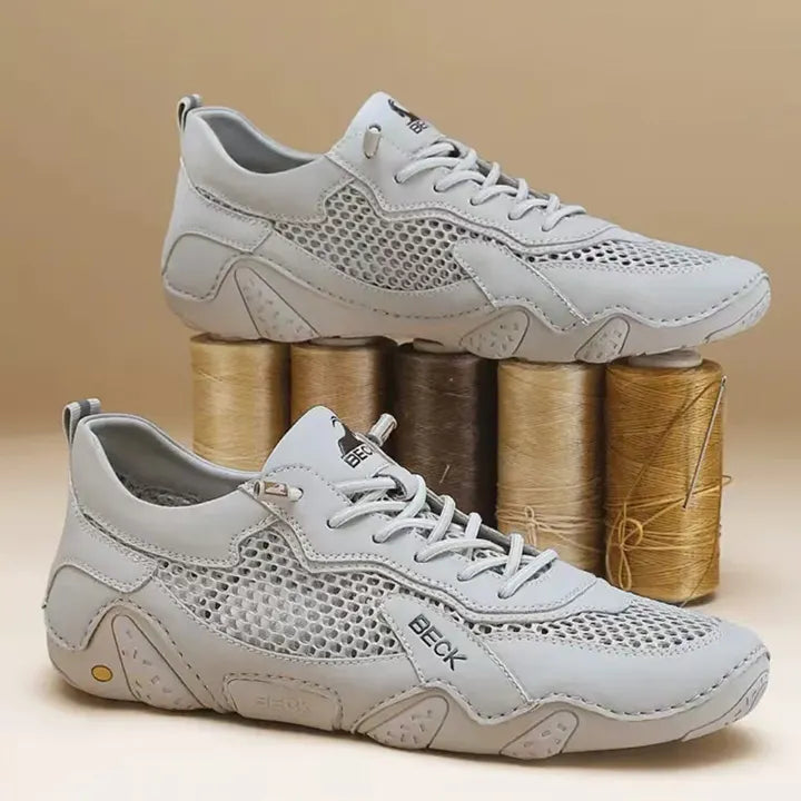 Italy New Arrivals Genuine Leather Breathable Sneakers