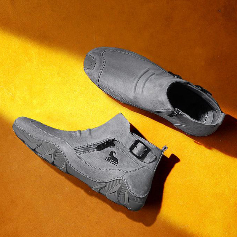 Solid Color Leather Shoes