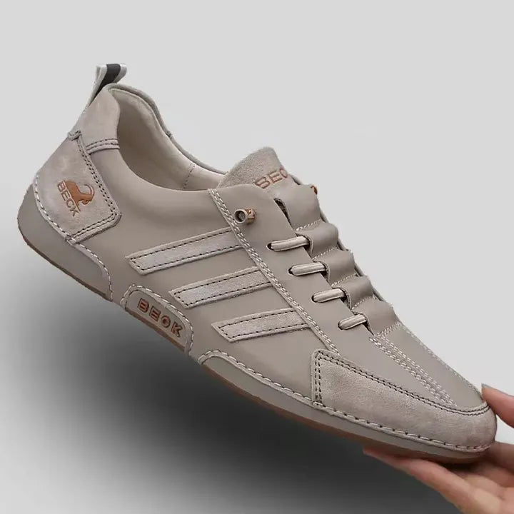 New Genuine Leather Fashionable Men's Casual Travel Shoes