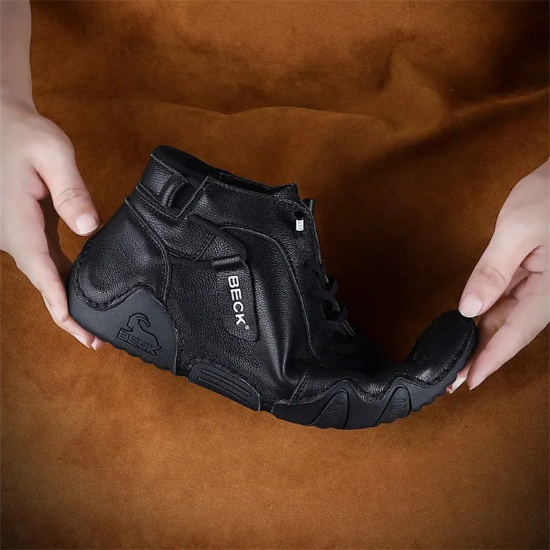 High-top Cowhide Men Boot