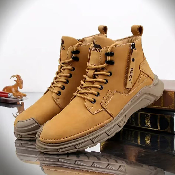Leather Shoes Italy Casual Martin Boots