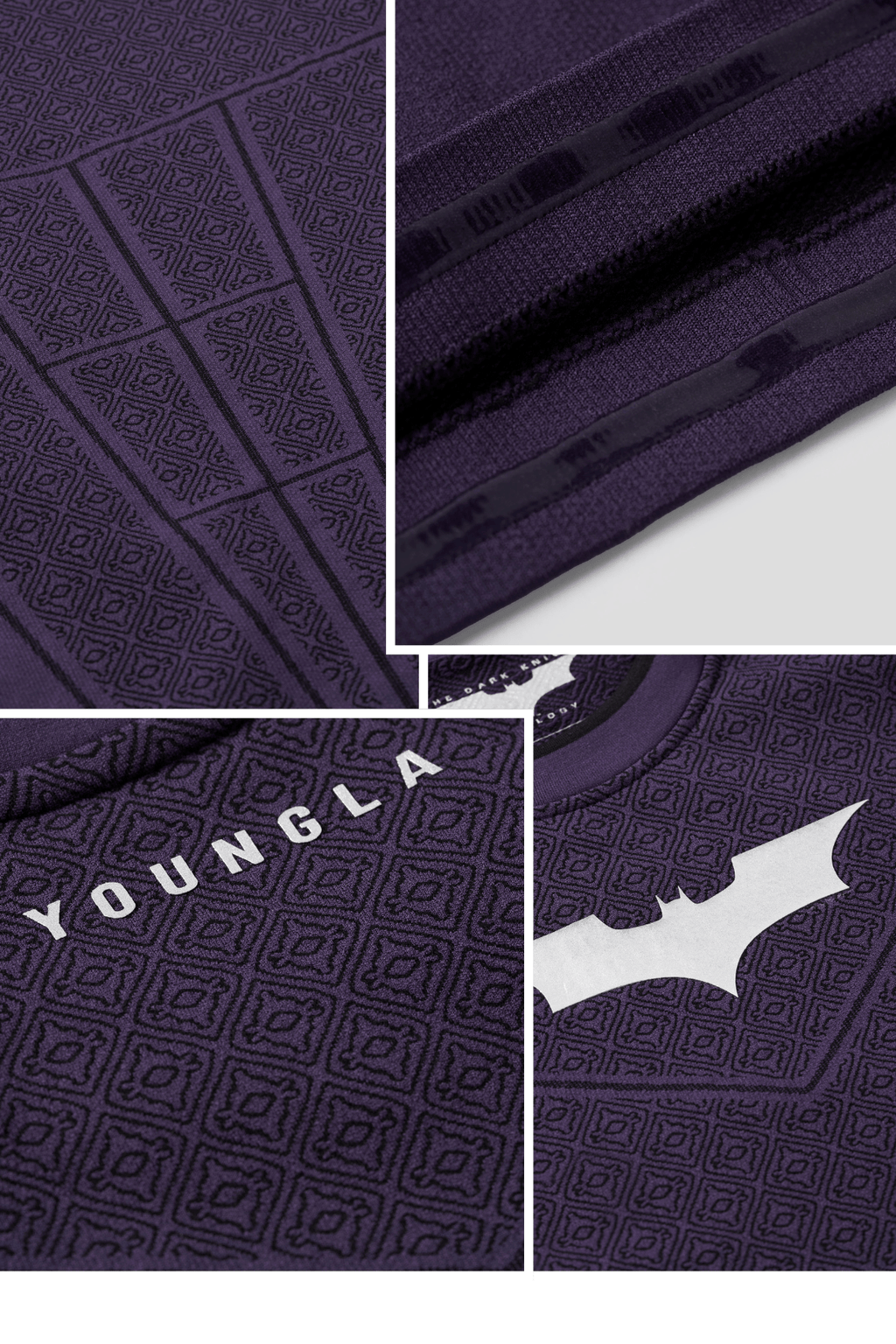 8004 - Batman Compression Longsleeves - Purple Limited Edition