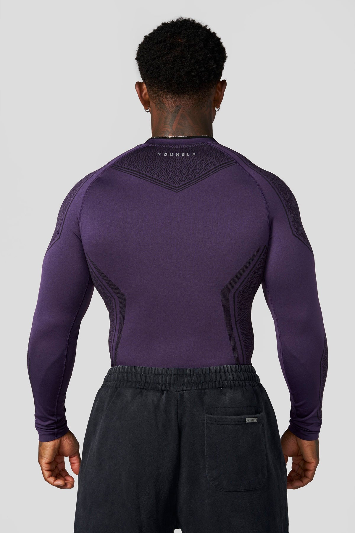 8004 - Batman Compression Longsleeves - Purple Limited Edition