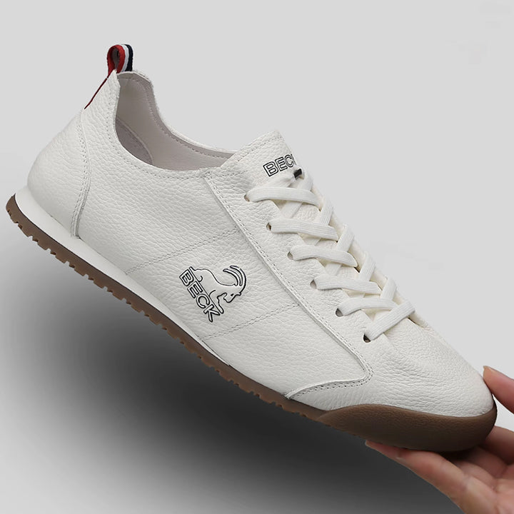 New Arrivals Fashion Cowhide Pure Leather Sports Casual Shoes