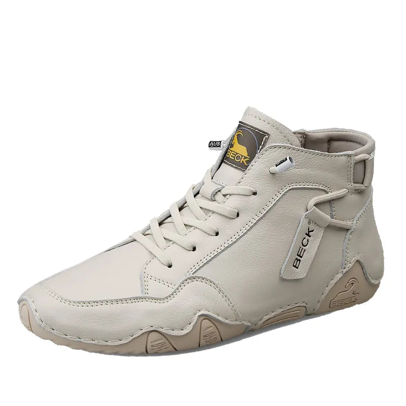 High-top Cowhide Men Boot