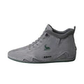 High Top Dermis Soft-soled Fallow Men's Leather Shoes